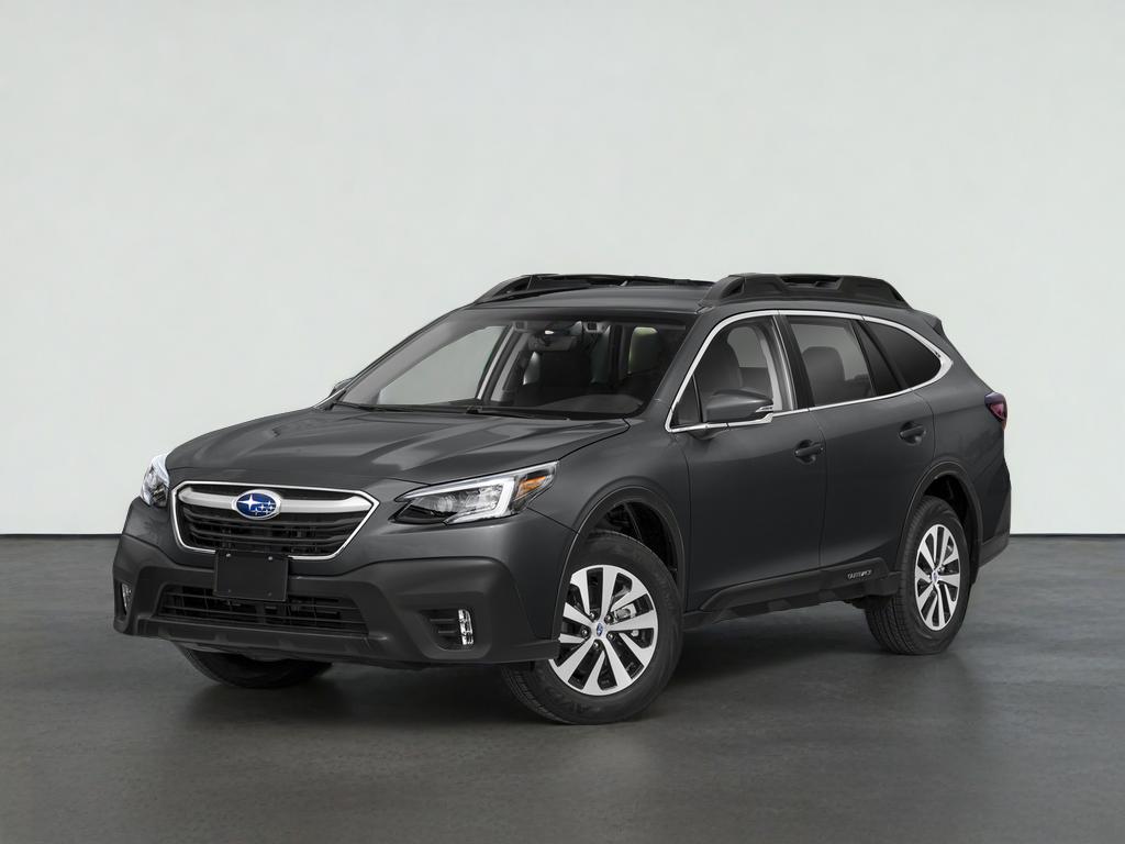 2022 Subaru Outback Premium in Magnetite Gray Metallic — front three-quarter view