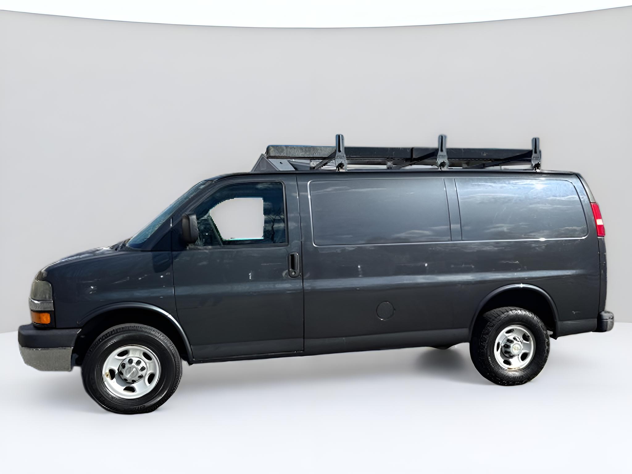 2014 Chevrolet Express 3500 Work Van, with roof rack,
