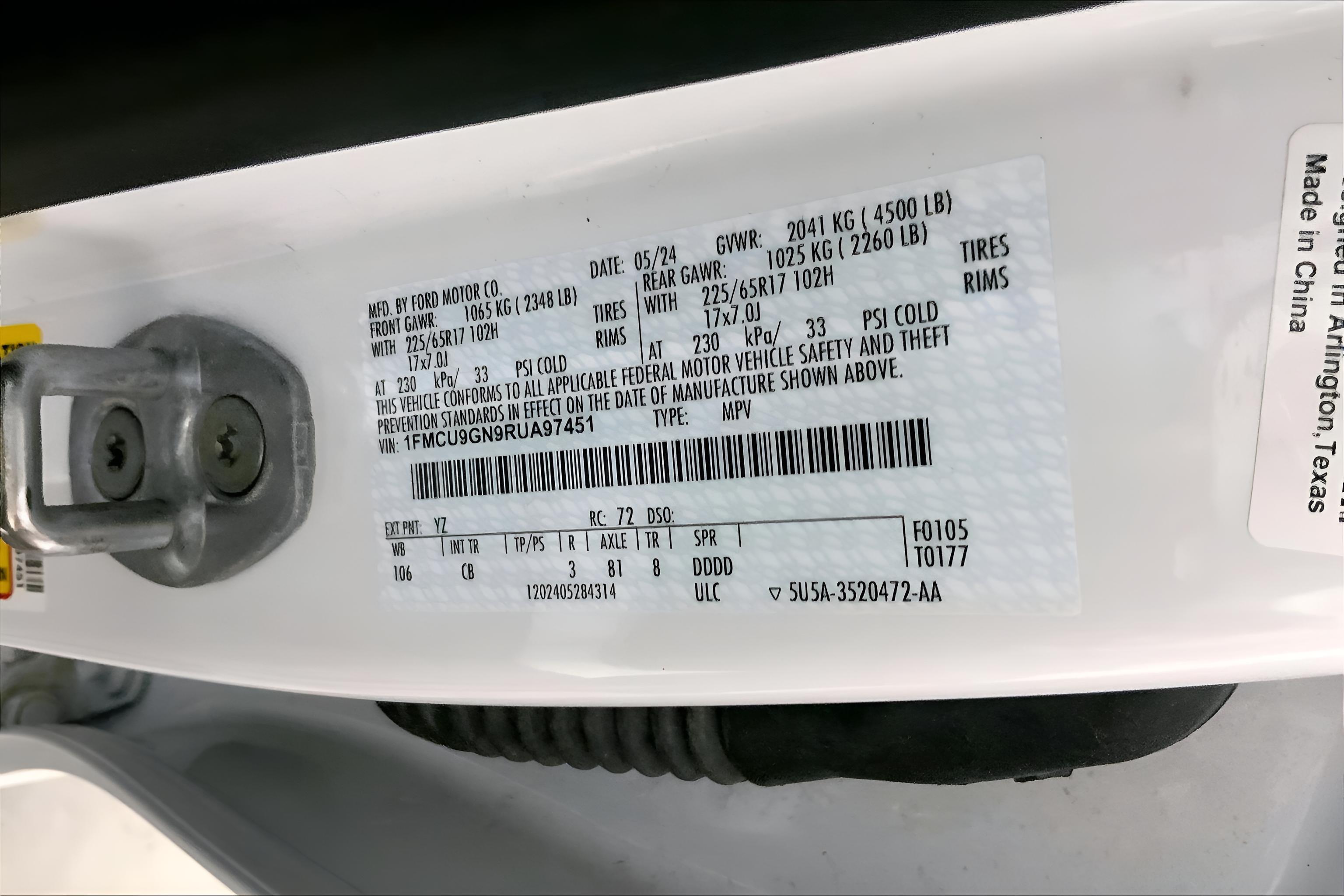 2024 Ford Escape Active