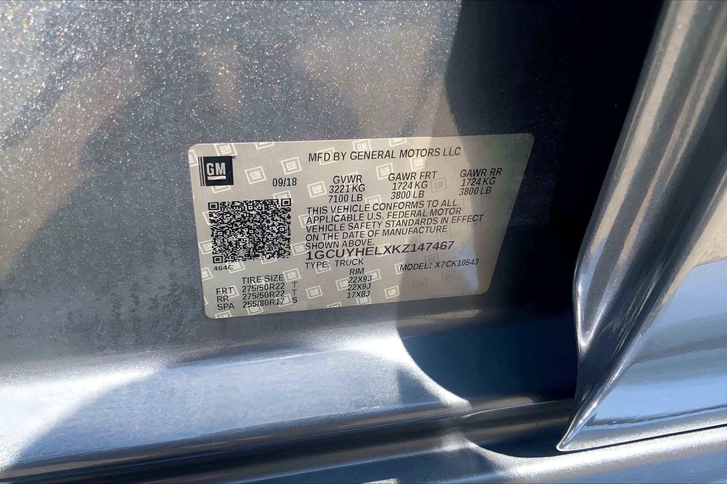 2019 Chevrolet Silverado 1500 High Country