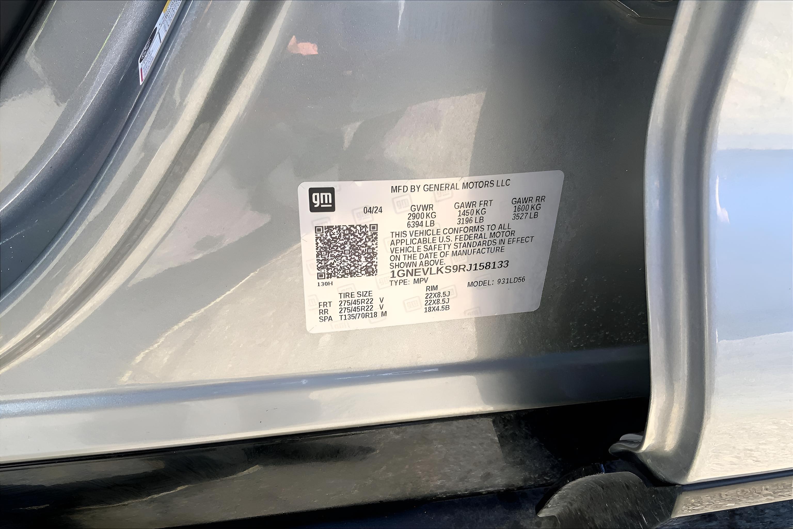 2024 Chevrolet Traverse RS
