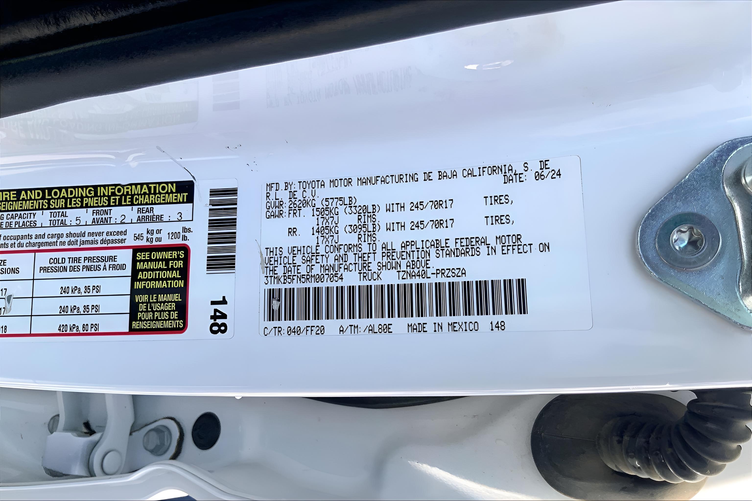 2024 Toyota Tacoma 2WD SR5