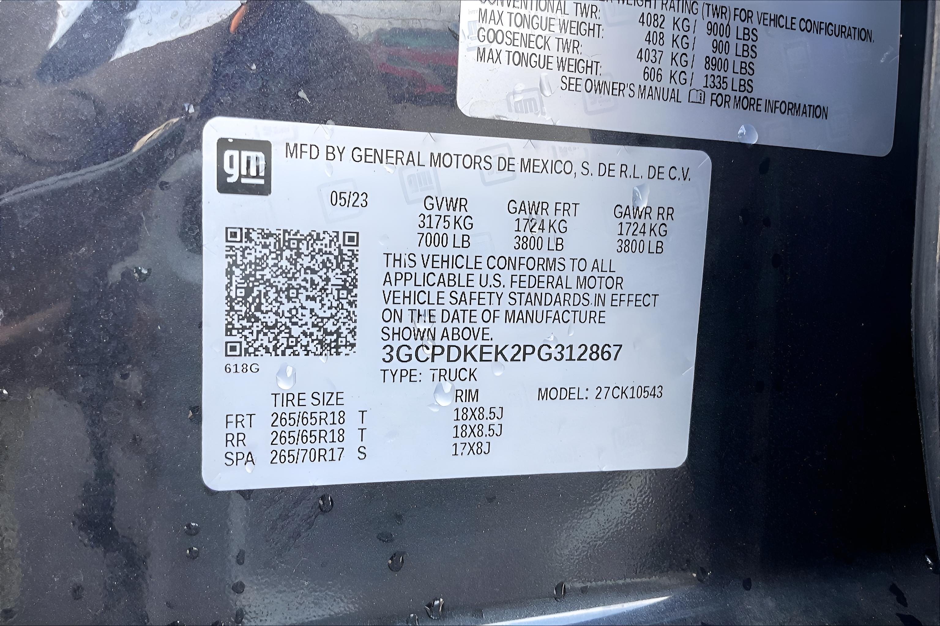 2023 Chevrolet Silverado 1500 LT (2FL)