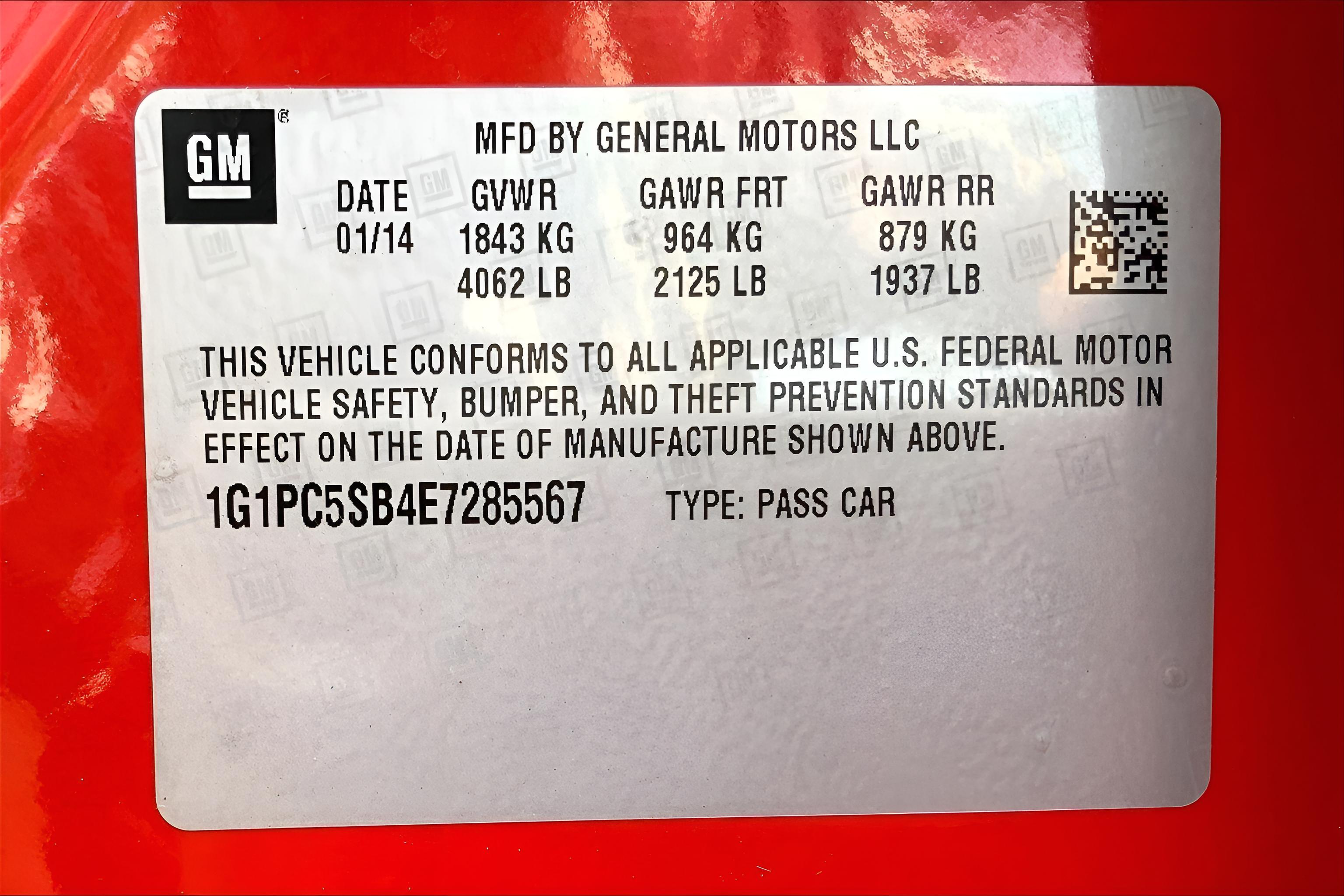 2014 Chevrolet Cruze 1LT