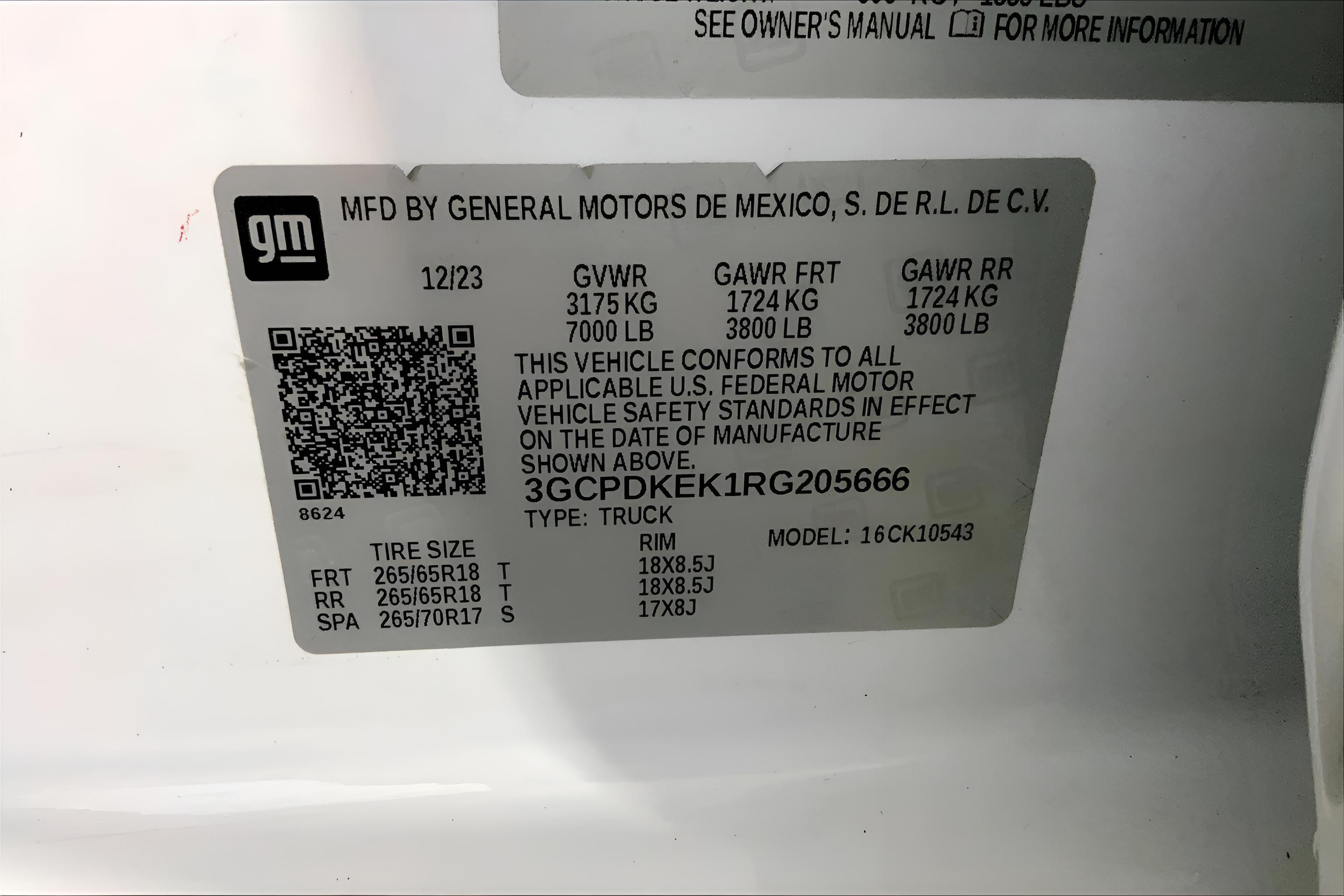 2024 Chevrolet Silverado 1500 LT (2FL)