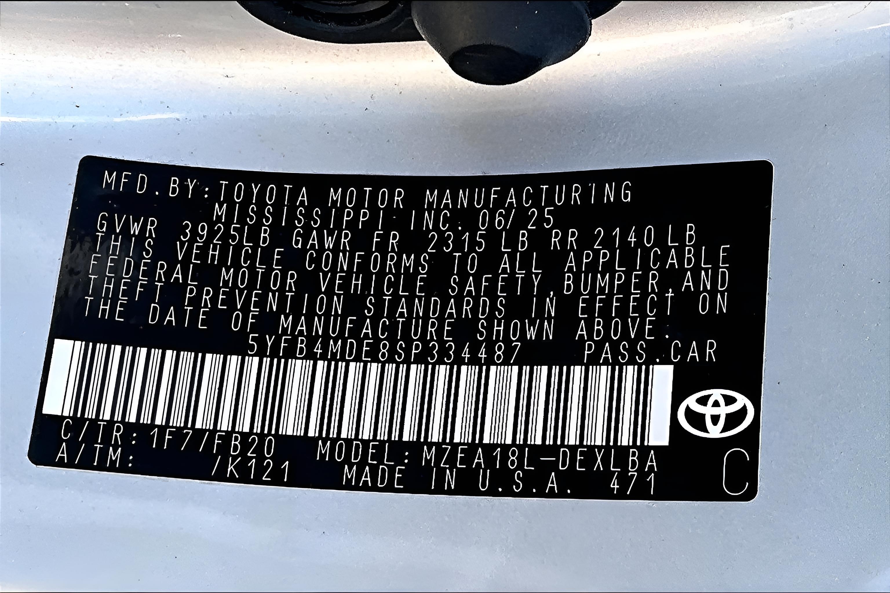 2025 Toyota Corolla LE