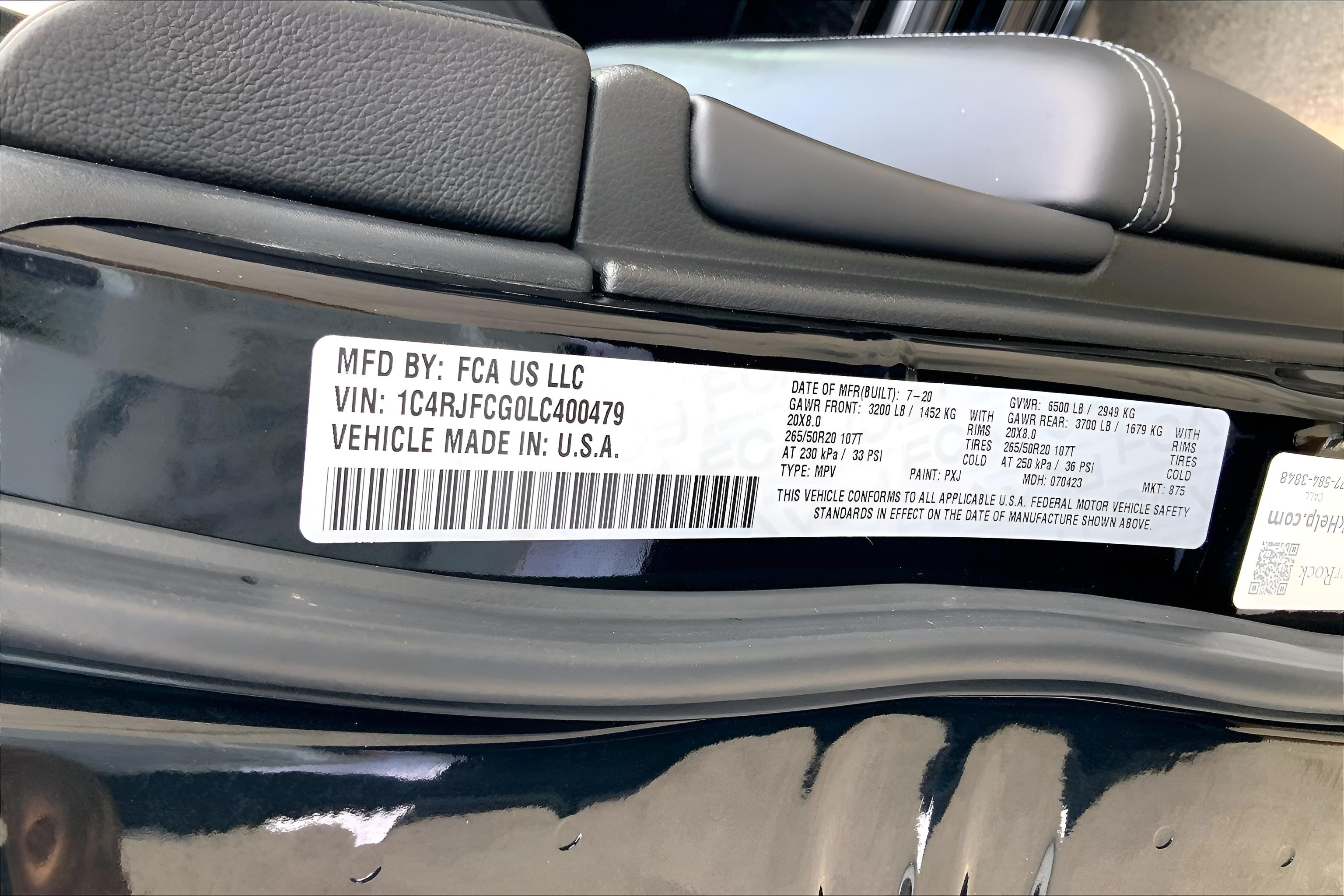 2020 Jeep Grand Cherokee Overland 4x4