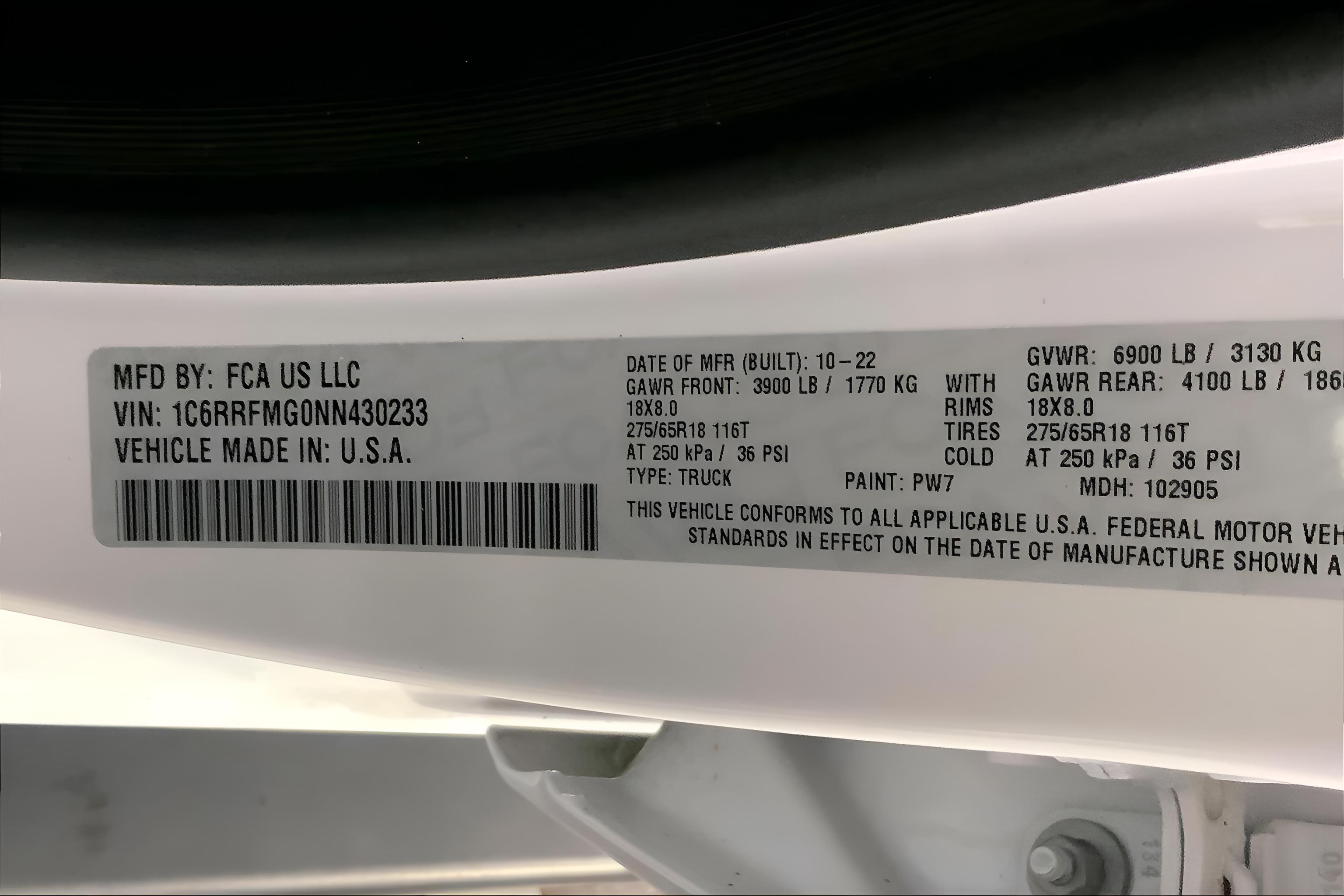 2022 RAM 1500 Big Horn