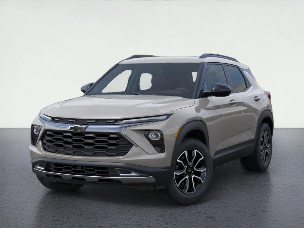 2026 Chevrolet Trailblazer ACTIV in White Sands — front three-quarter view