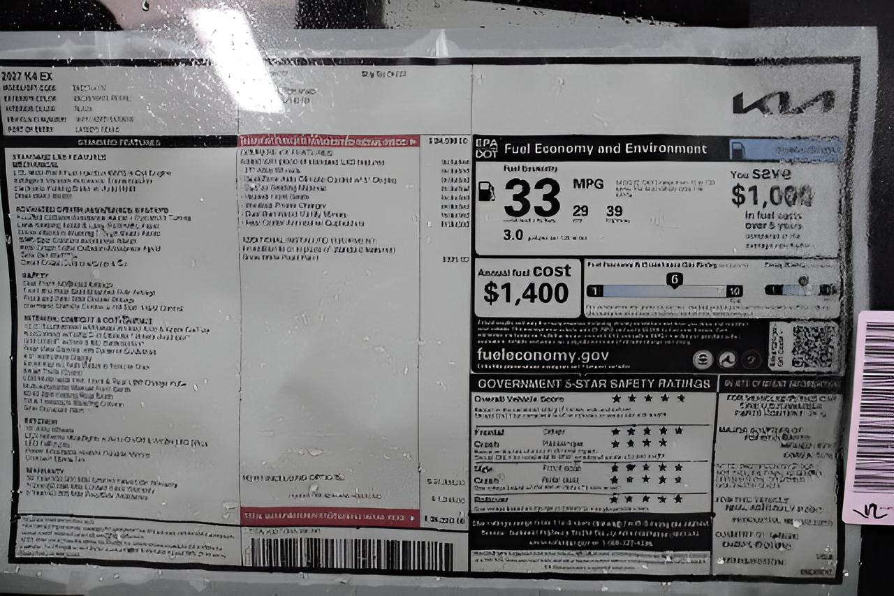 2027 Kia K4 EX