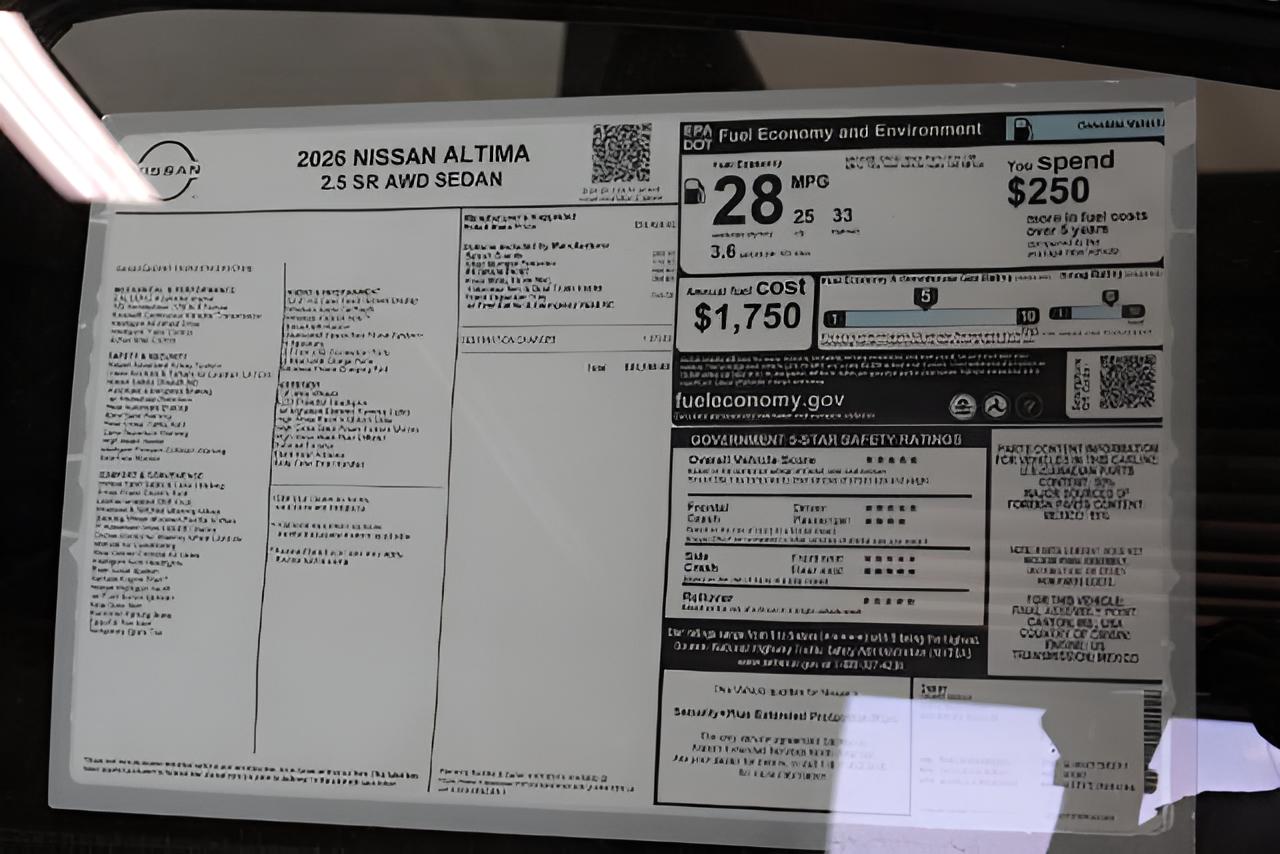2026 Nissan Altima SR