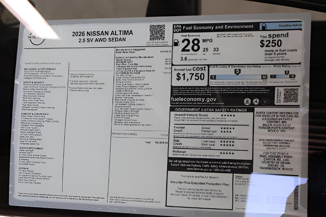 2026 Nissan Altima SV