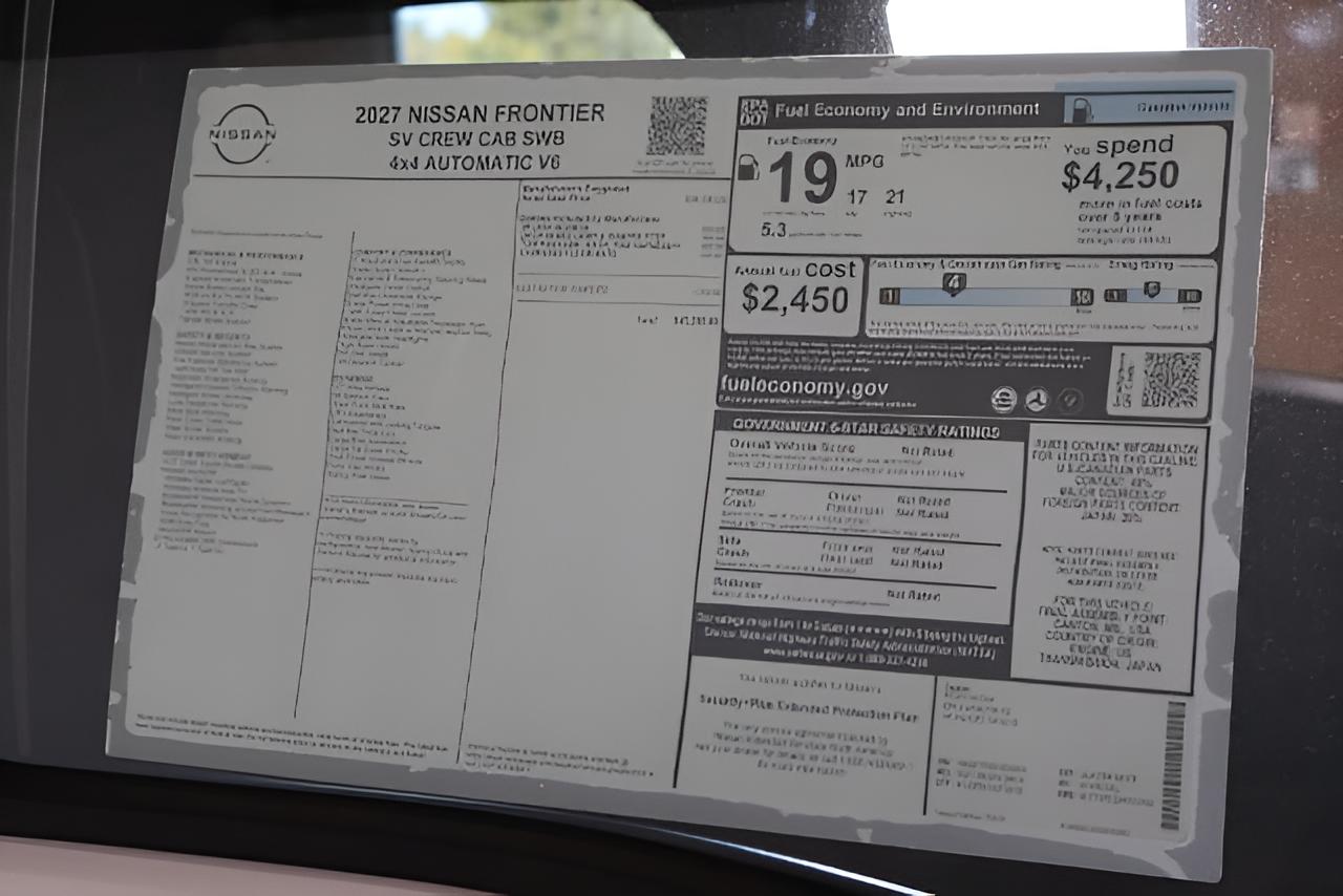 2027 Nissan Frontier SV