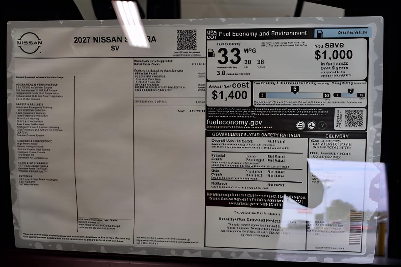 2027 Nissan Sentra SV