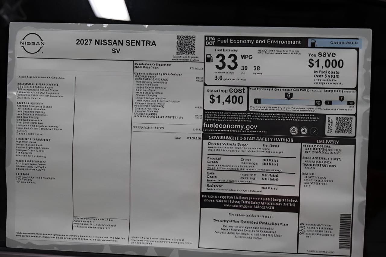 2027 Nissan Sentra SV