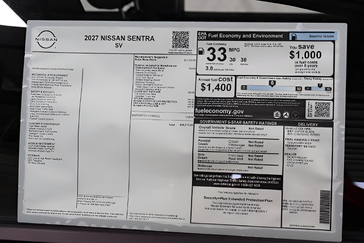 2027 Nissan Sentra SV