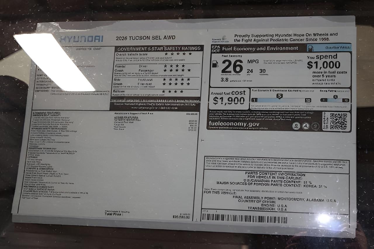 2026 Hyundai TUCSON SEL AWD