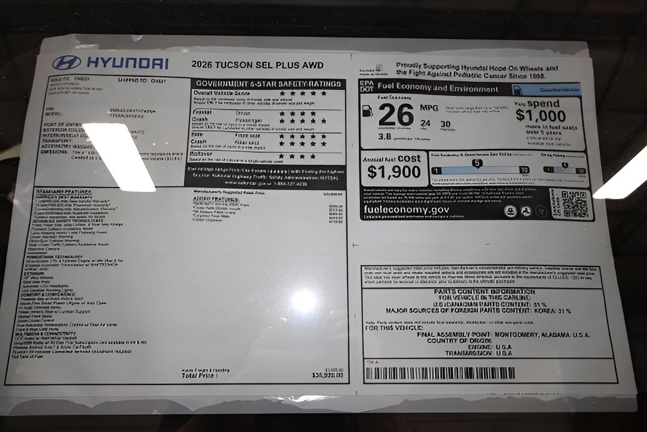 2026 Hyundai TUCSON SEL Plus AWD
