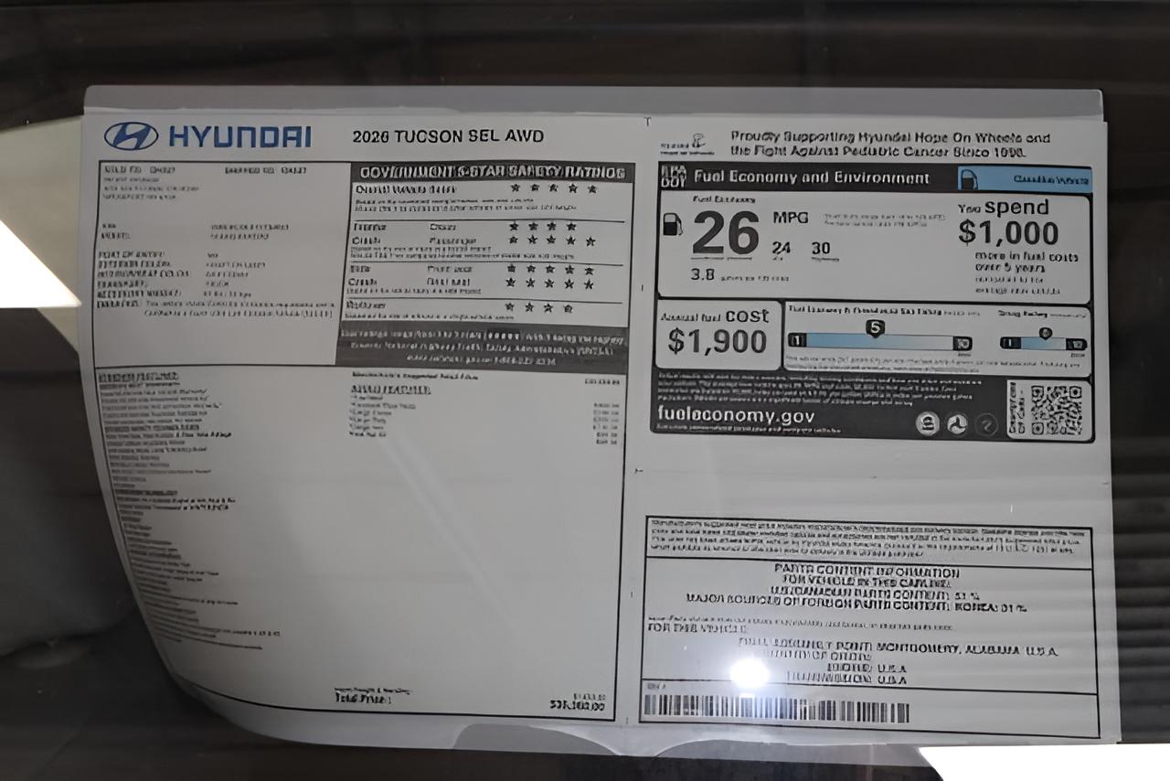 2026 Hyundai TUCSON SEL AWD