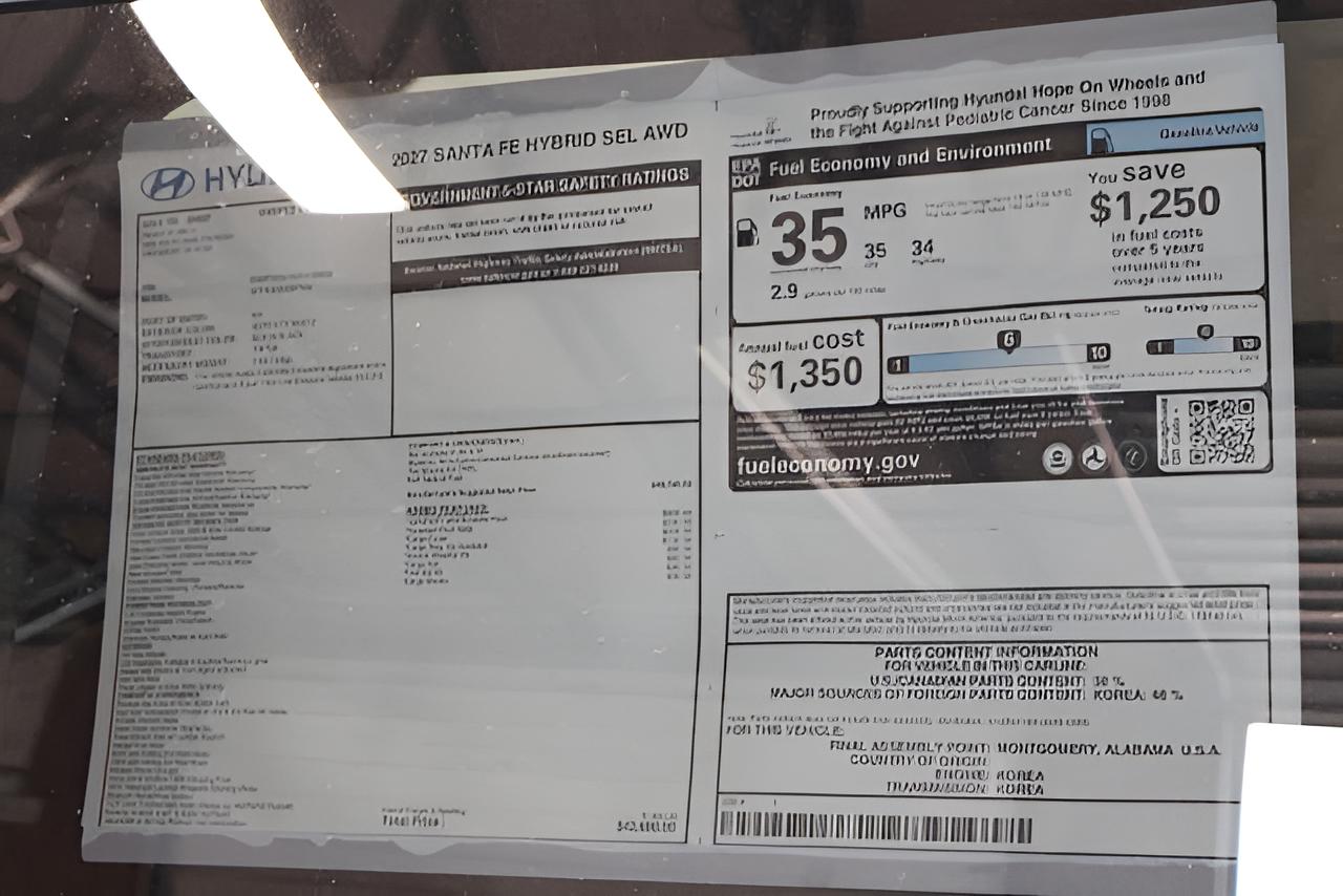 2027 Hyundai SANTA FE HYBRID SEL AWD