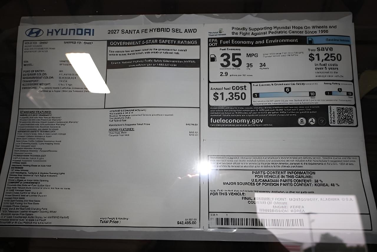 2027 Hyundai SANTA FE HYBRID SEL AWD