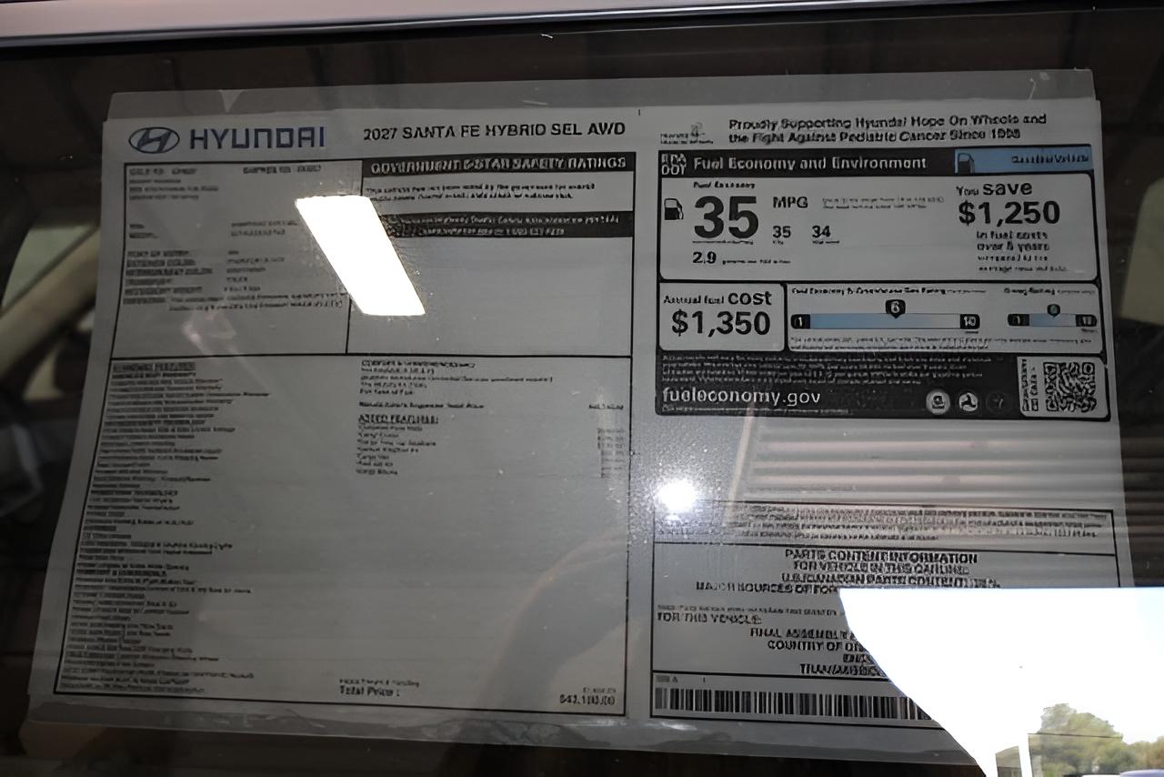 2027 Hyundai SANTA FE HYBRID SEL AWD