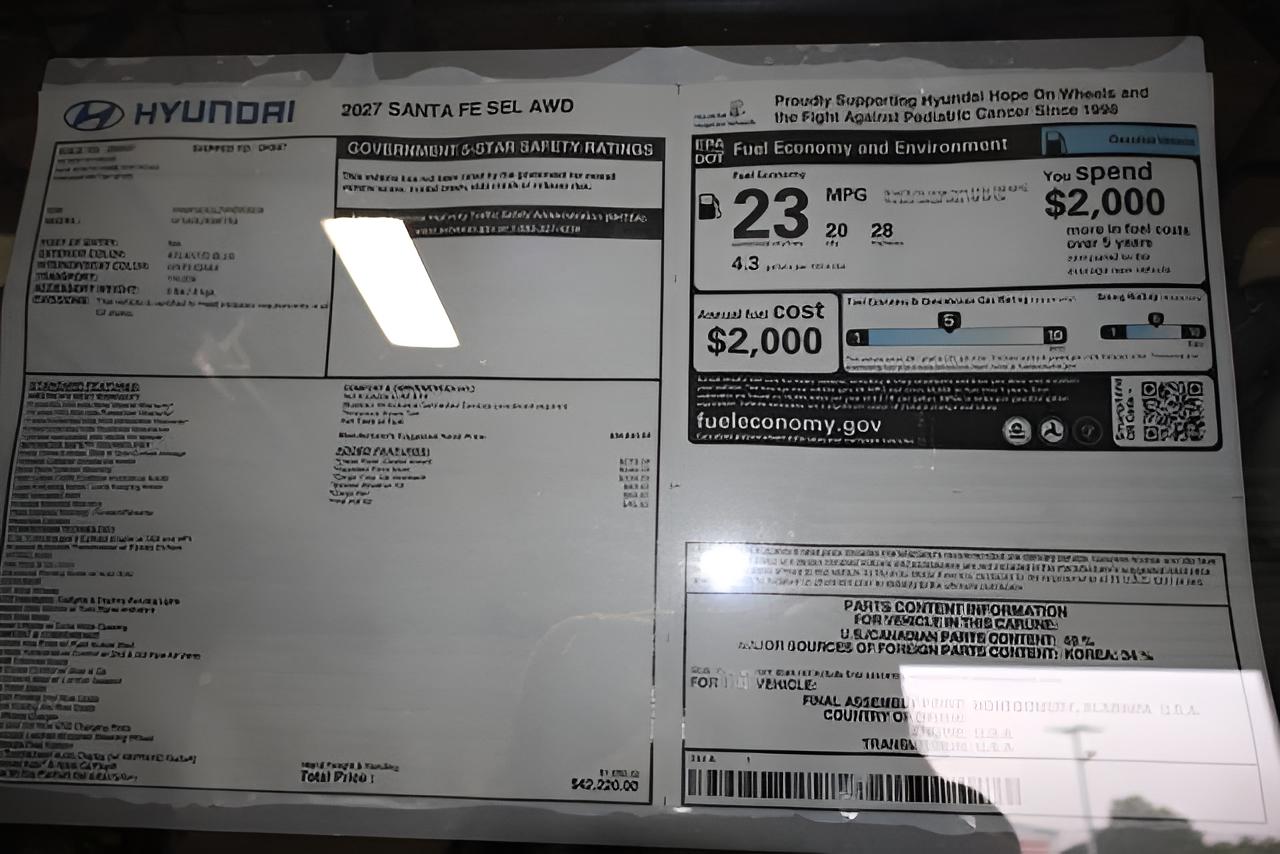 2027 Hyundai SANTA FE SEL AWD