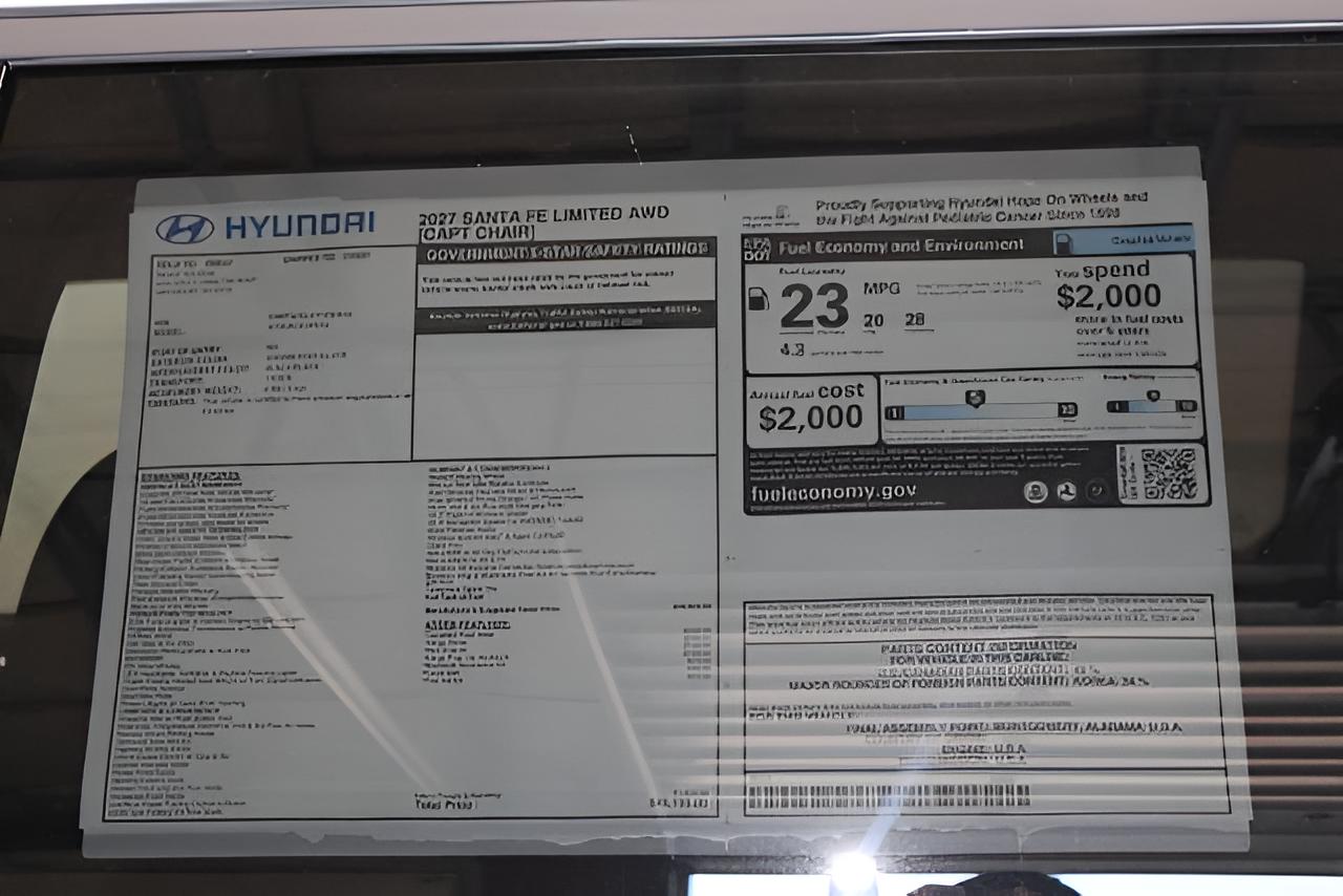 2027 Hyundai SANTA FE Limited 6P AWD