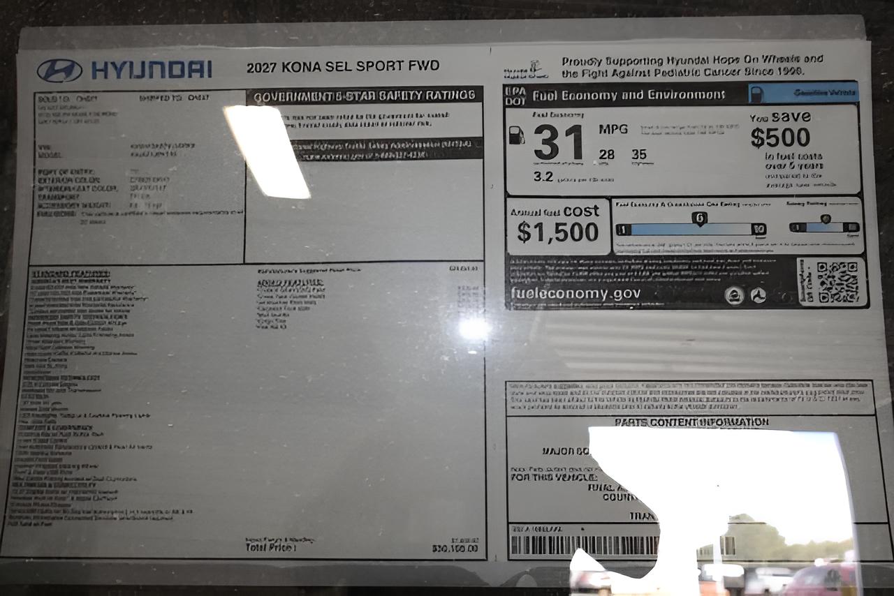 2027 Hyundai KONA SEL Sport FWD