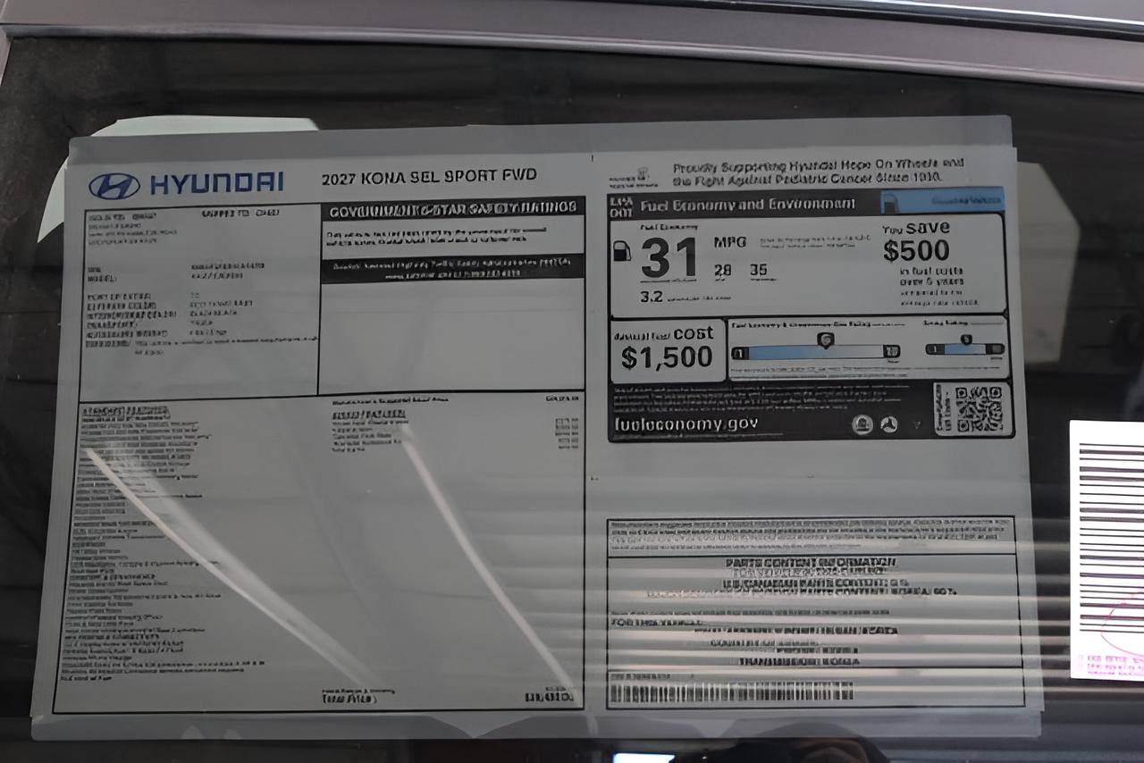 2027 Hyundai KONA SEL Sport FWD