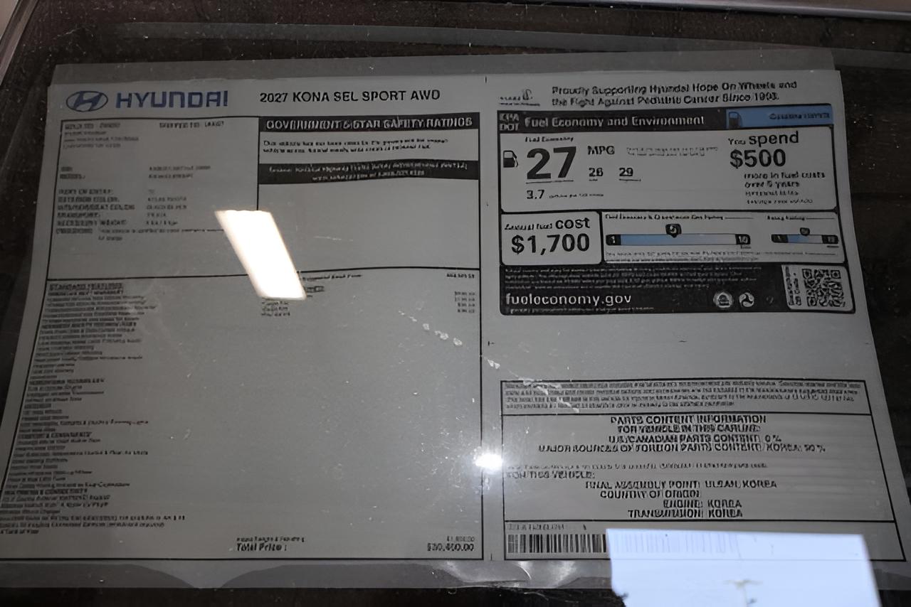 2027 Hyundai KONA SEL Sport AWD