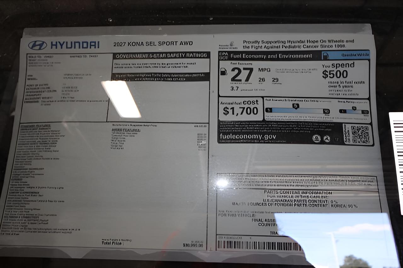 2027 Hyundai KONA SEL Sport AWD