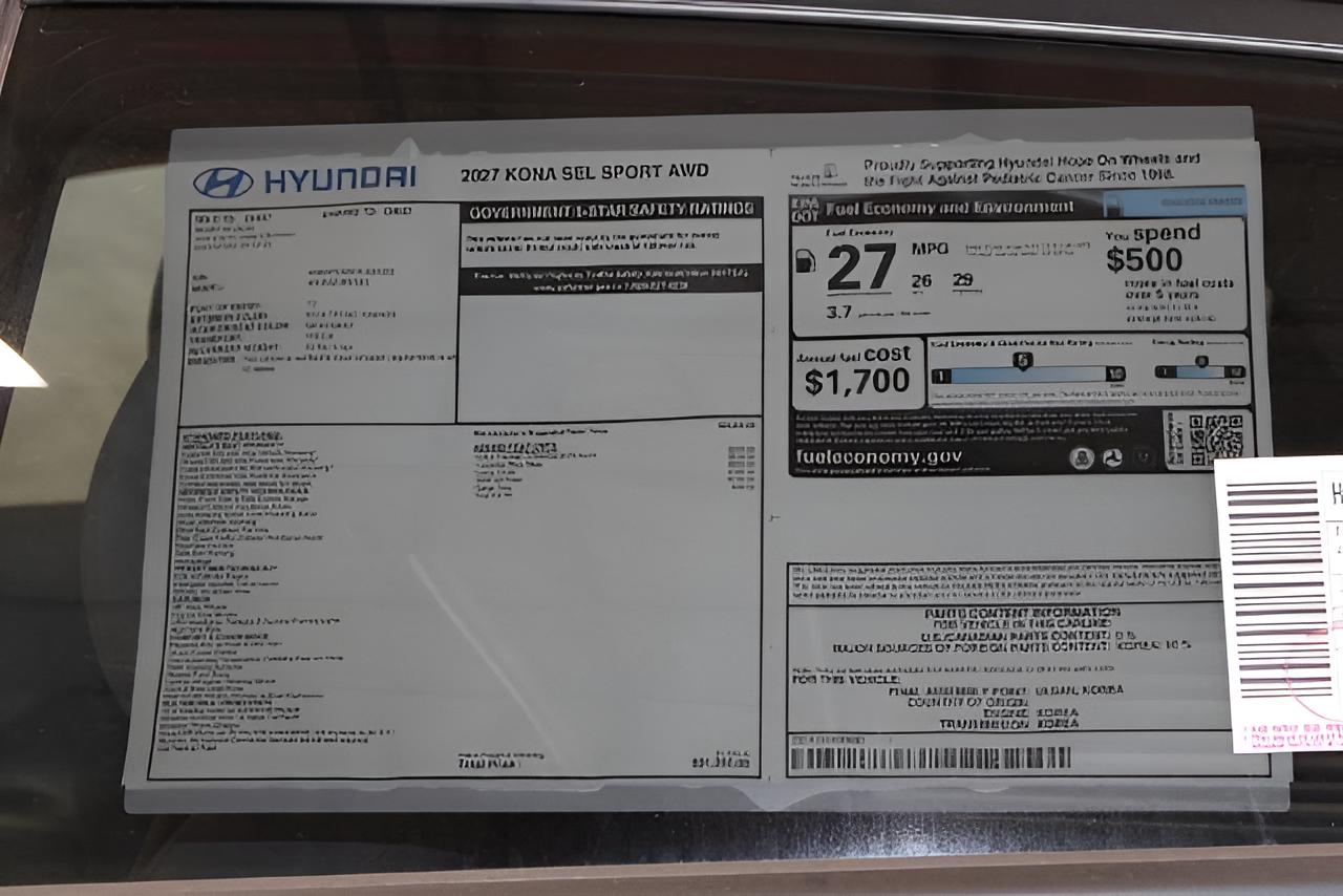2027 Hyundai KONA SEL Sport AWD