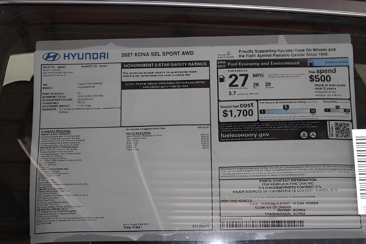2027 Hyundai KONA SEL Sport AWD