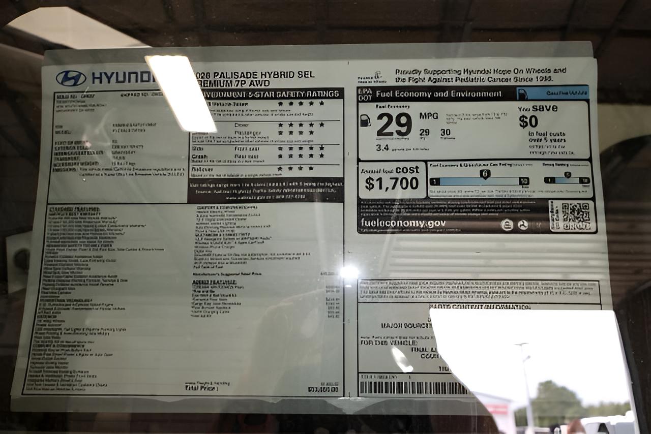 2026 Hyundai PALISADE HYBRID SEL Premium 7P AWD