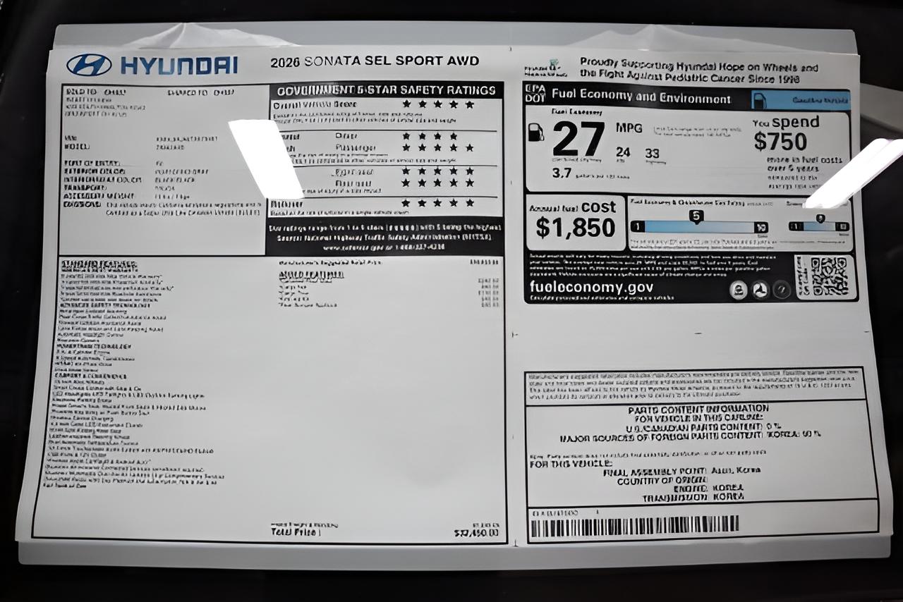 2026 Hyundai Sonata SEL - Photo 30