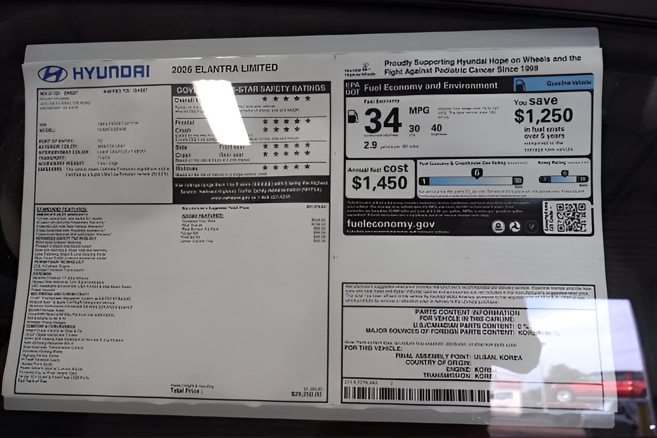 2026 Hyundai ELANTRA Limited Sedan