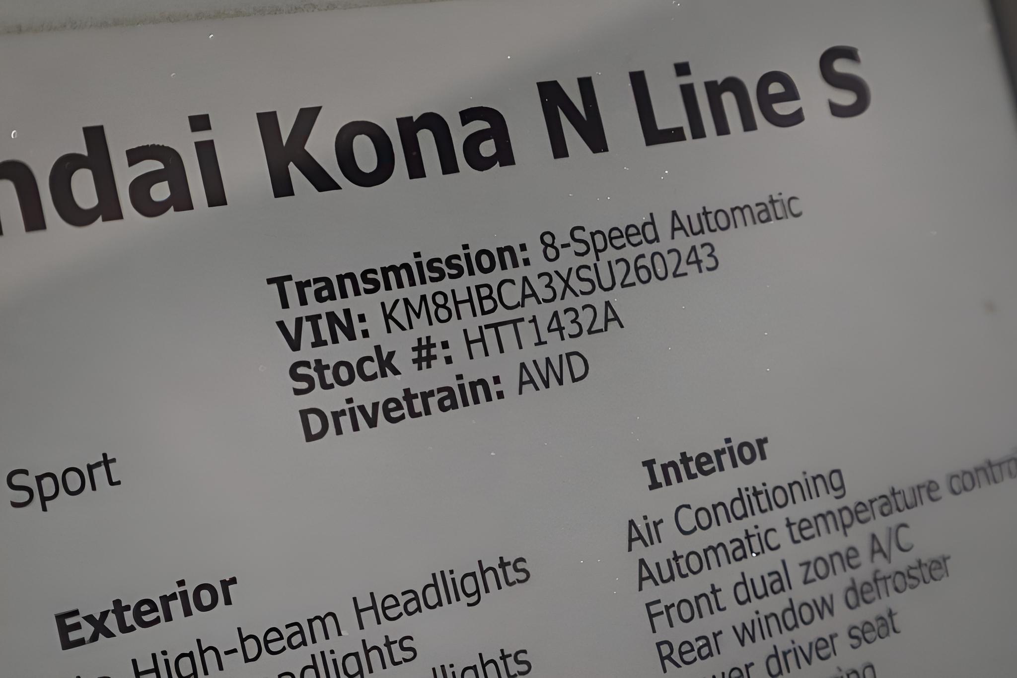 2025 Hyundai KONA N Line S AWD