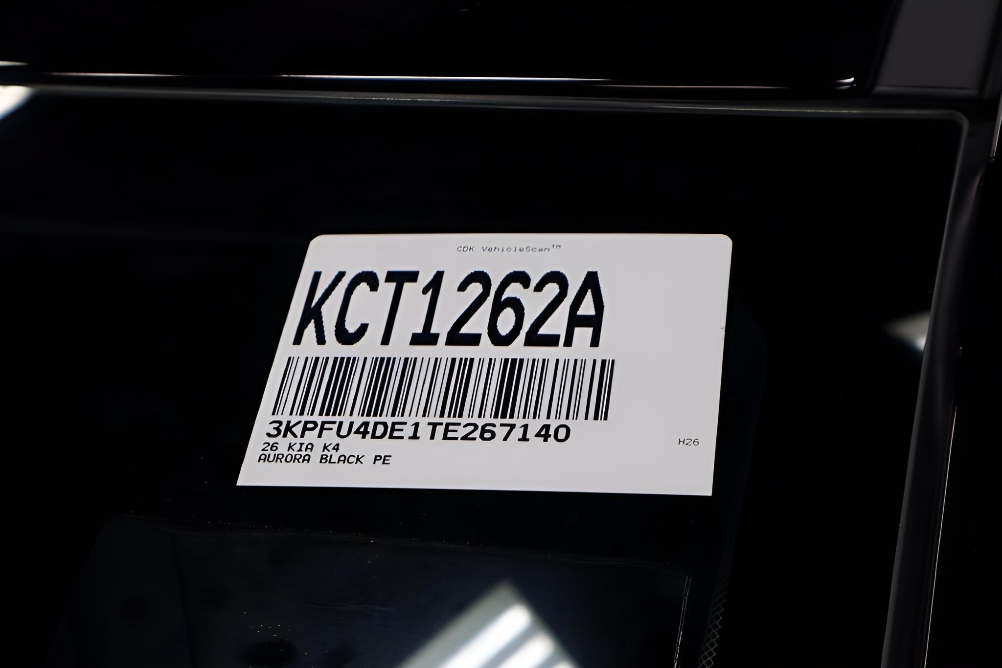 2026 Kia K4 EX