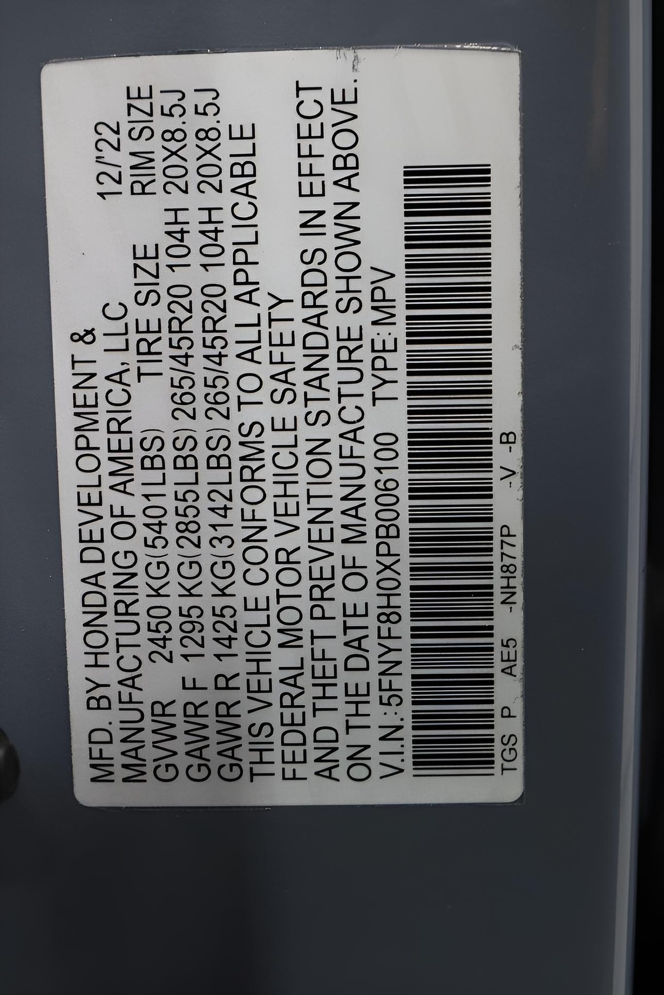 2023 Honda Passport Elite
