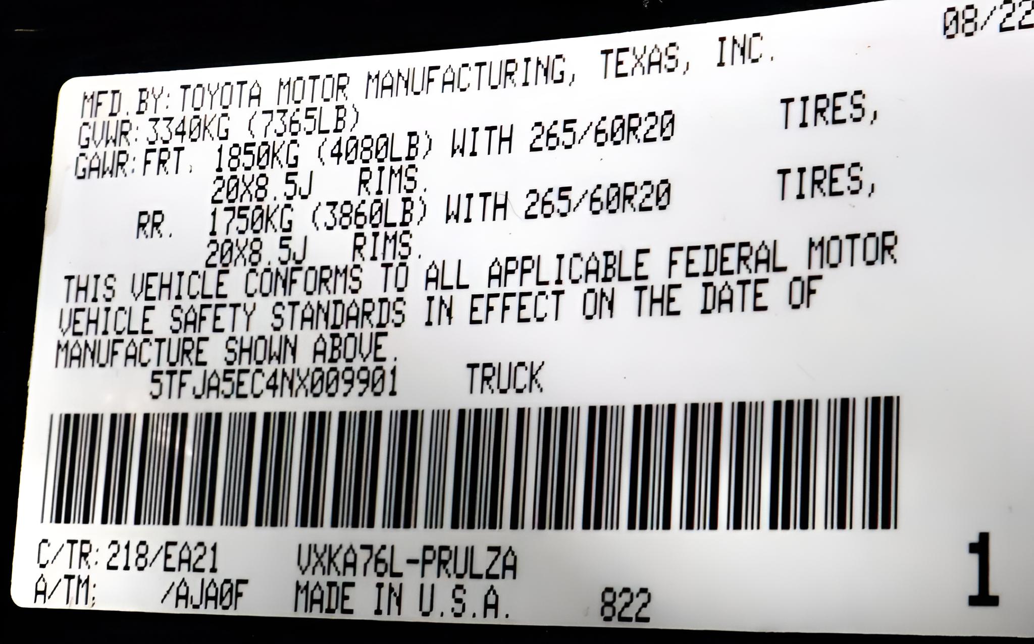 2022 Toyota Tundra 4WD Limited