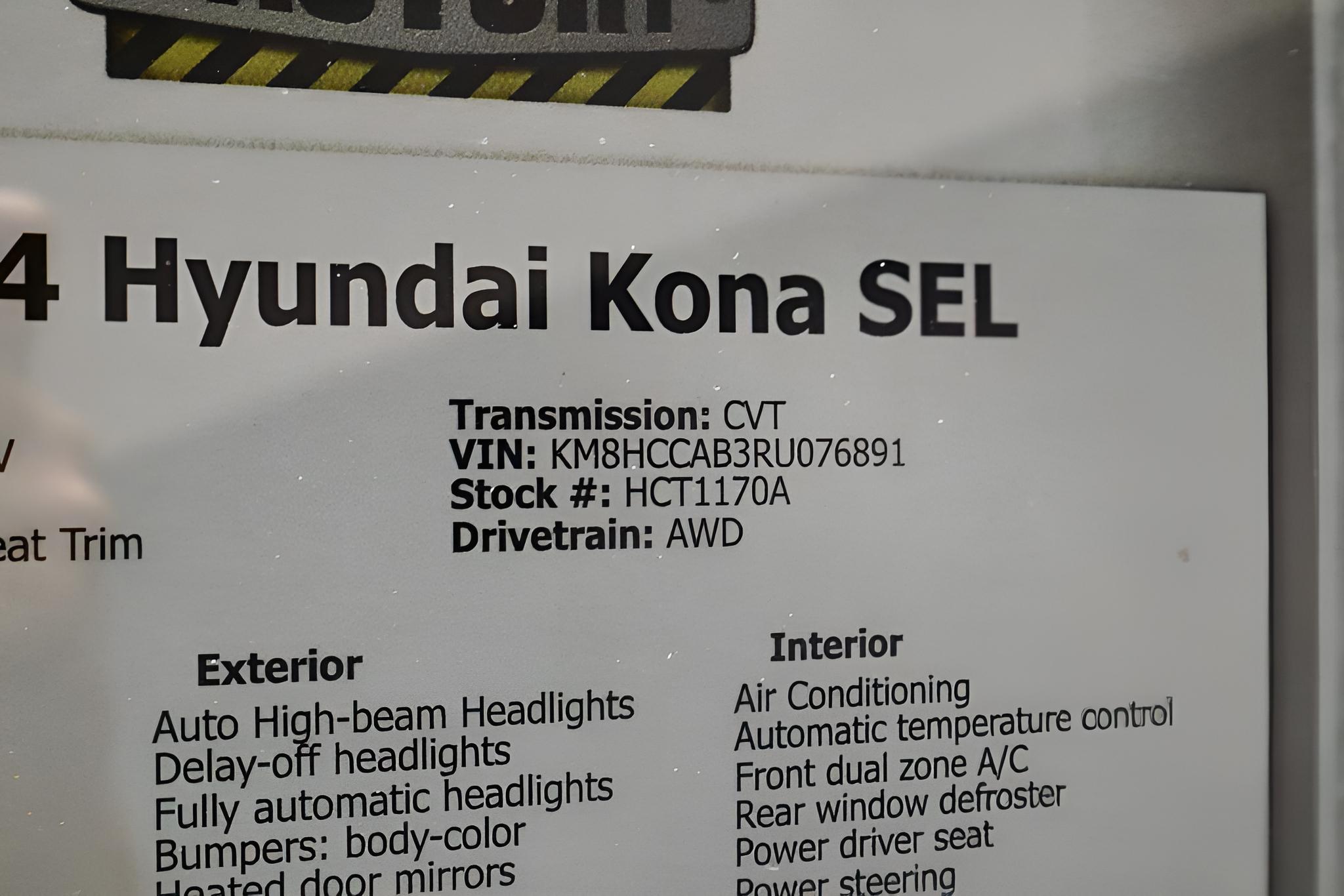 2024 Hyundai KONA SEL