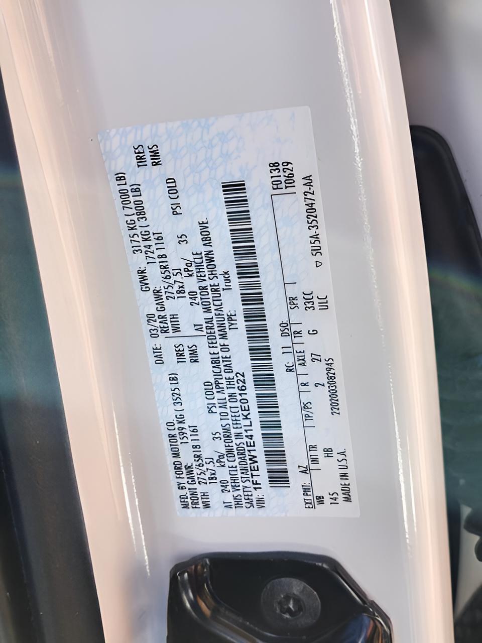 2020 Ford F-150 Lariat