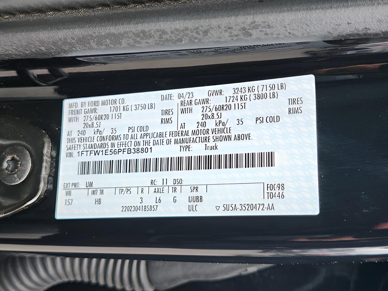 2023 Ford F-150 Lariat