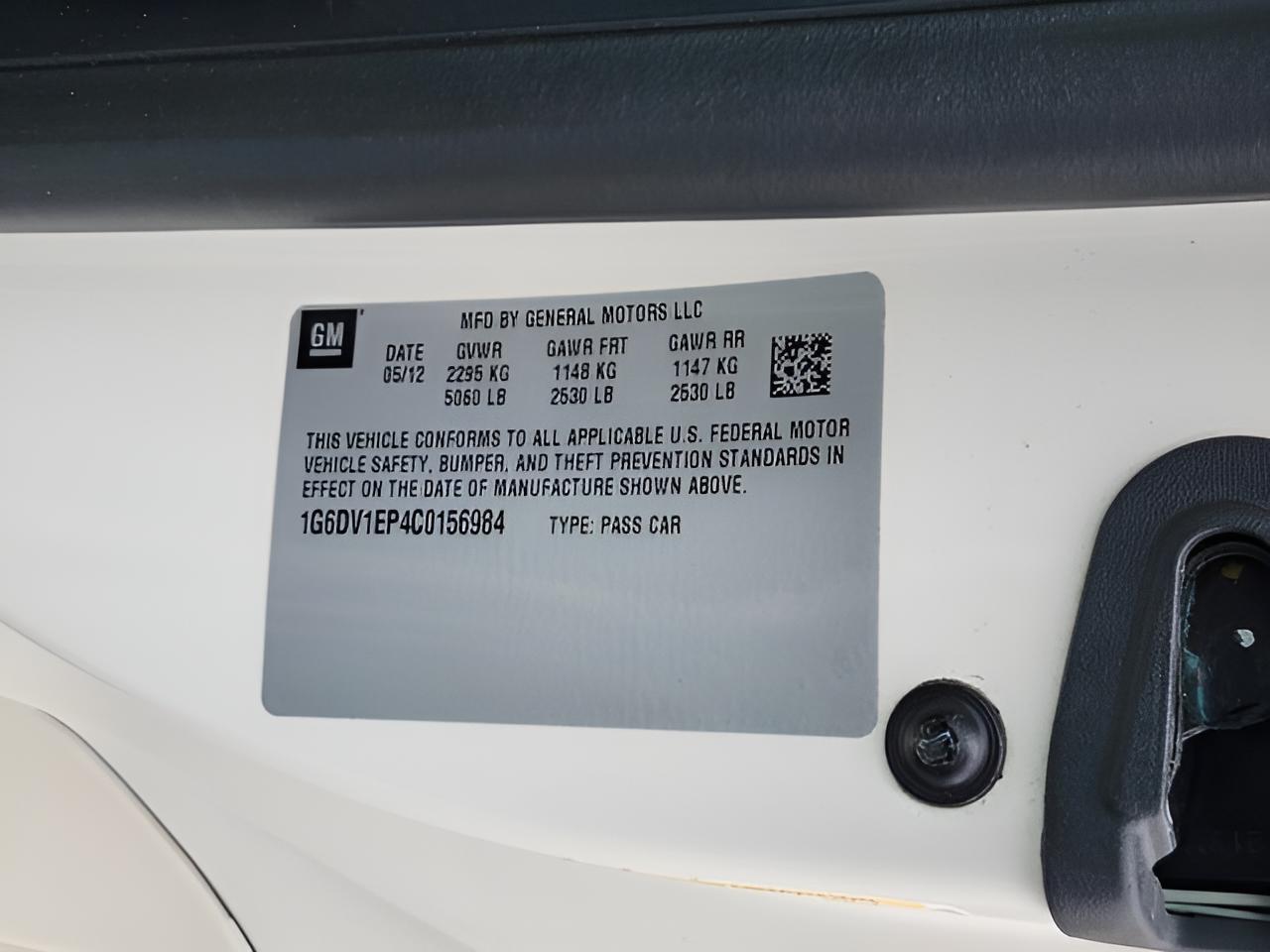 2012 Cadillac CTS-V Base