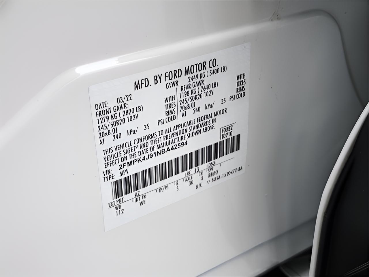 2022 Ford Edge ST Line