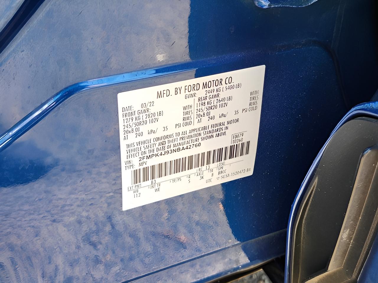 2022 Ford Edge ST Line