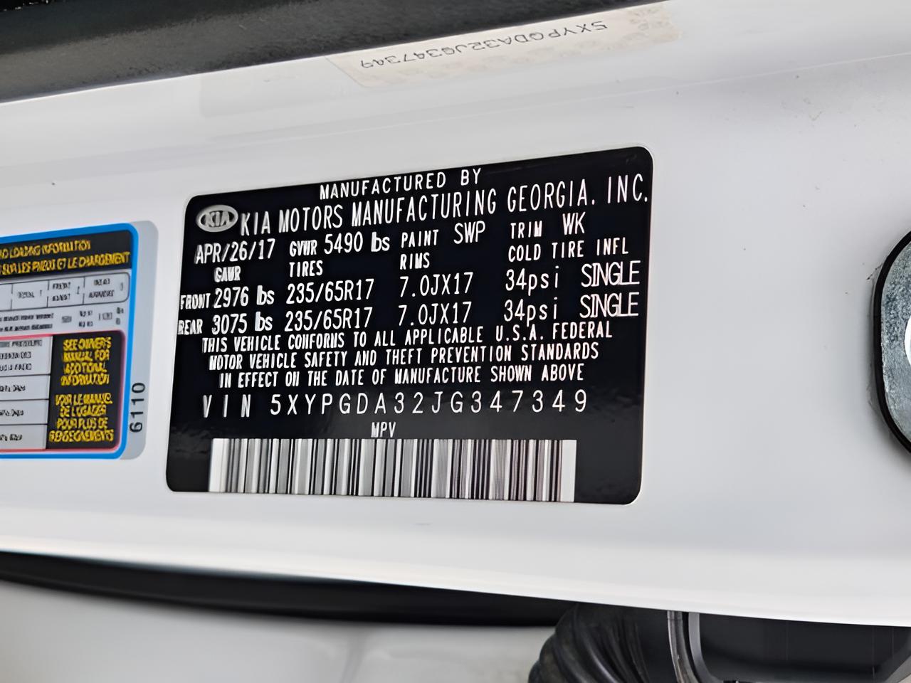 2018 Kia Sorento LX