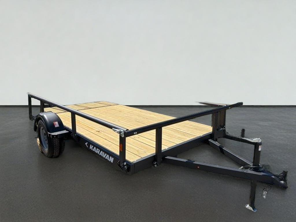 2026 Karavan 12 Ft steel w/wood deck tariler Khu29907212bt