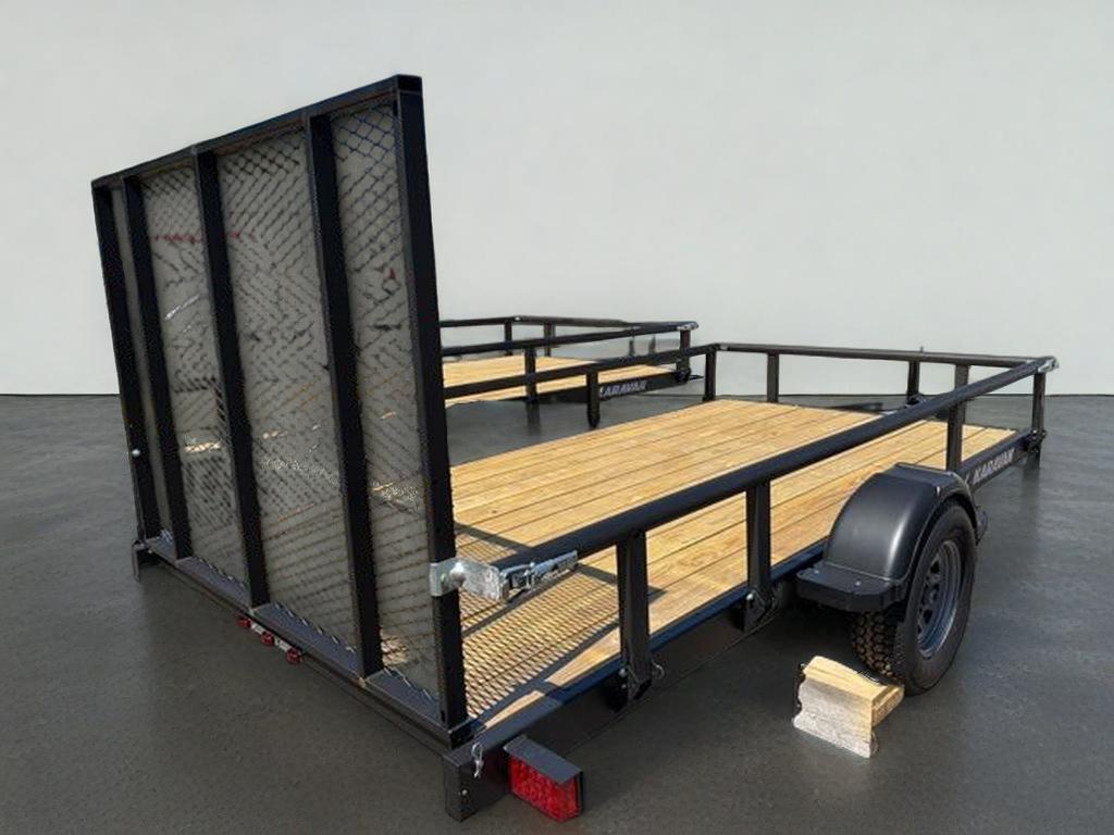 2026 Karavan 12 Ft steel w/wood deck tariler Khu29907212bt